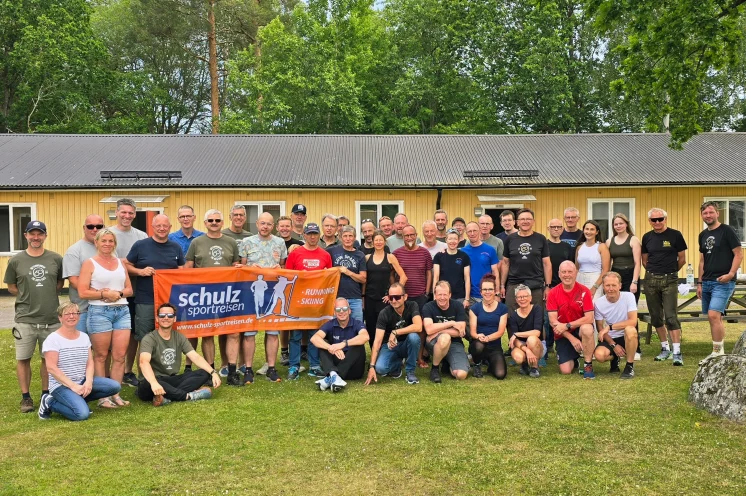 Unsere schulz'schen Radler 2025. Insgesamt gehen jährlich etwa 50 Teilnehmer mit uns an den Start.