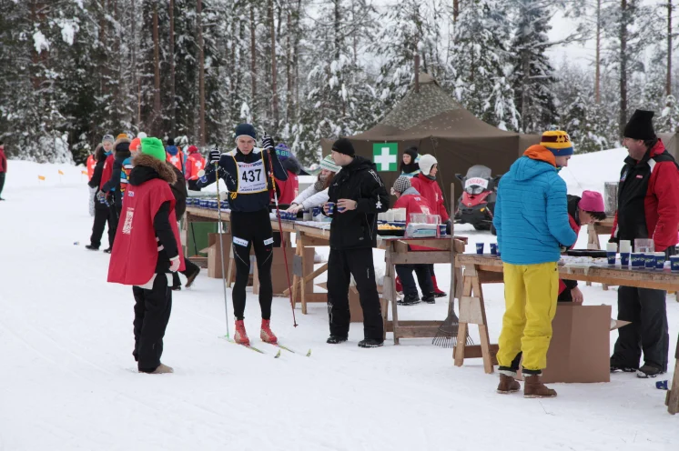 Ausreichende Stärkung entlang der Strecke 