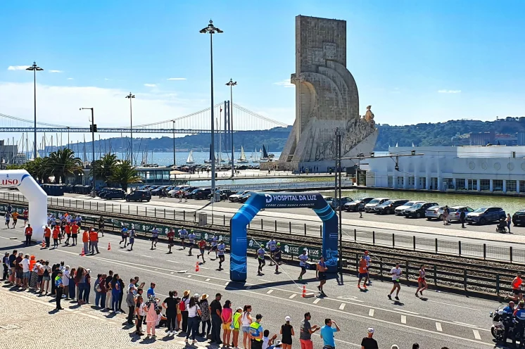 Der Zieleinlauf im historischen Belem