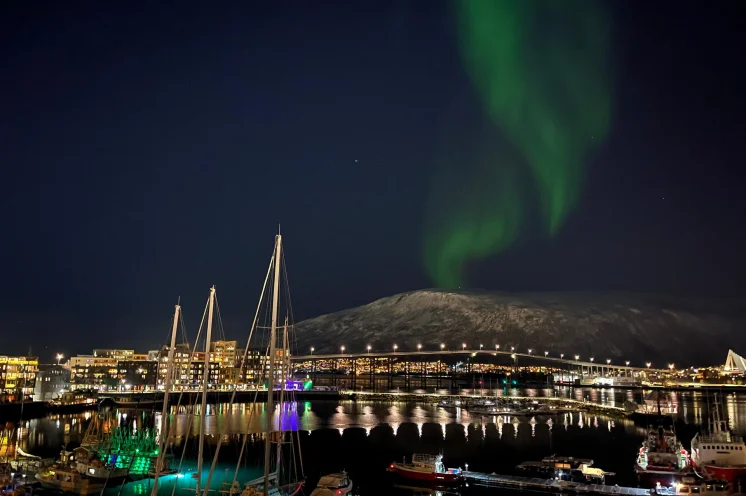 In den vergangenen Jahren hatten wir Glück und sahen wieder die Nordlichter! Bild v. Jan. 2025
