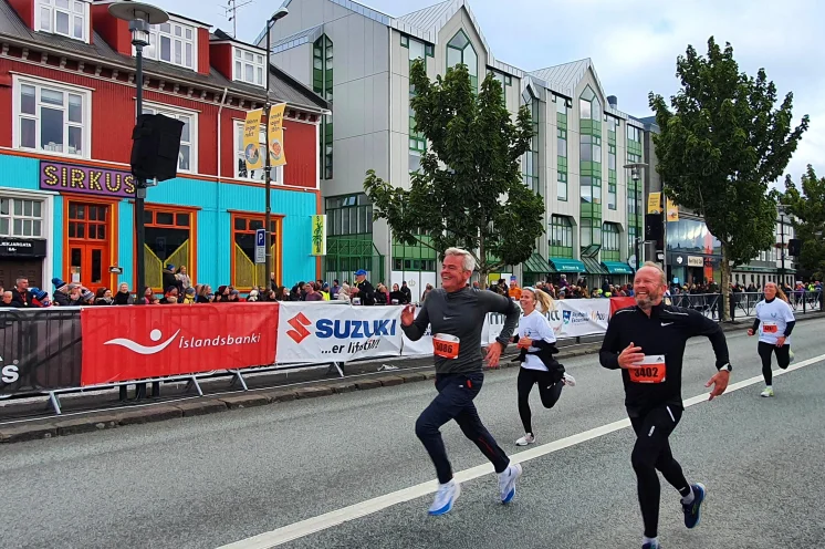 Schlussspurt mit einem Lächeln auf dem Gesicht