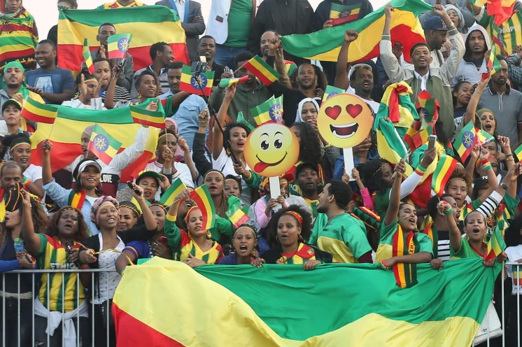 Äthiopische Fangemeinde sorgt für eine besondere Stimmung