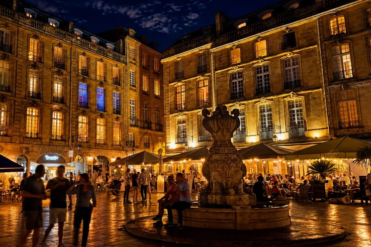 Bordeaux am Abend – mediterranes Flair auf dem Place du Parlament