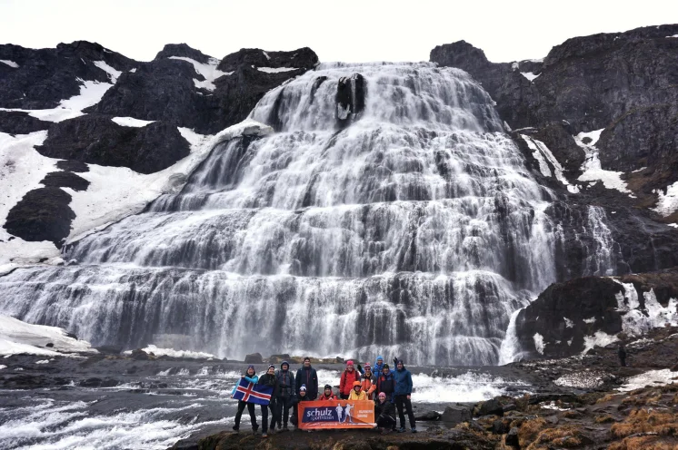 Teil unserer Entdeckungstour: der König der Wasserfälle - der Dynjandi Wasserfall