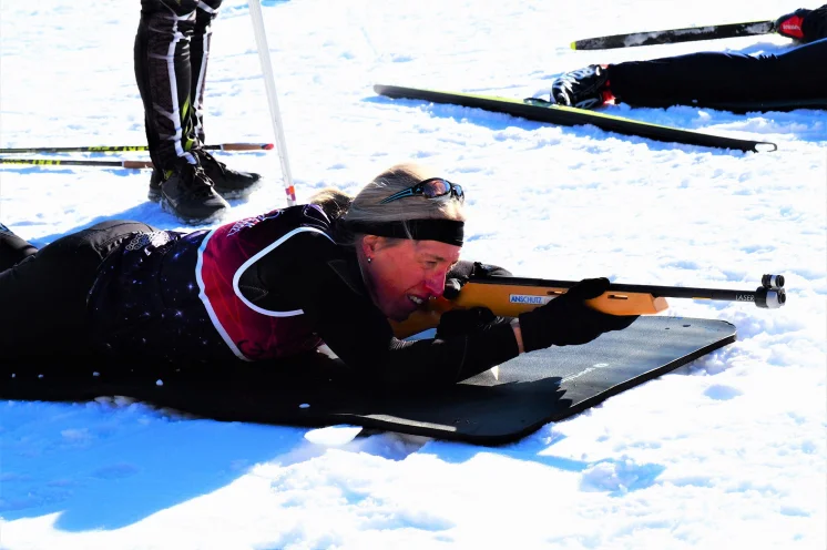 Eines der Highlights ist unser Laserbiathlon