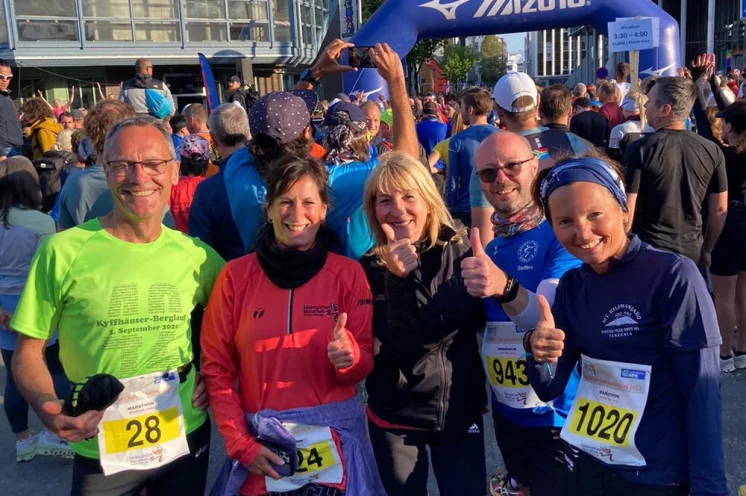 am Start zum Marathon