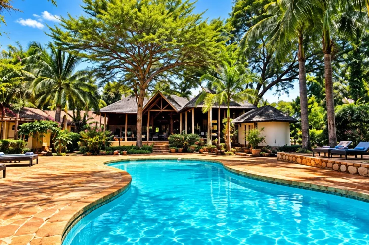 Die Chanya Lodge bzw. Makiadi Lodge - unsere komfortable Unterkunft 