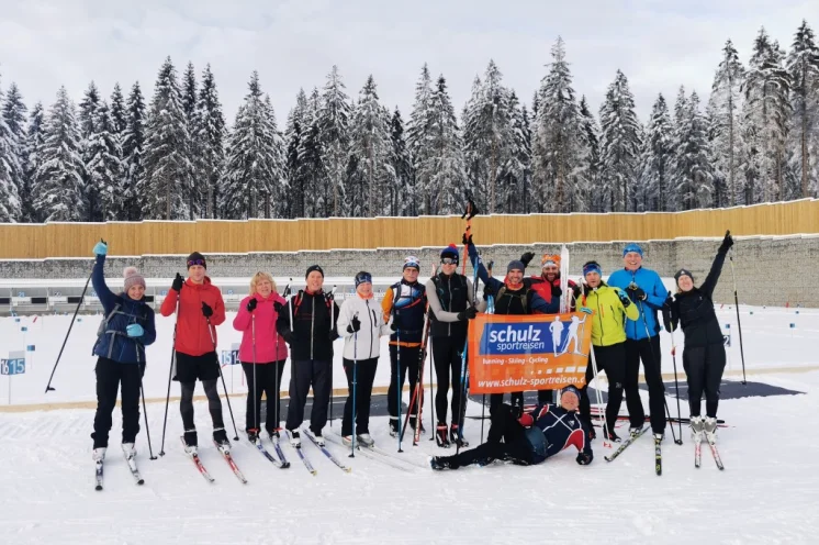 Die schulz'sche Skilanglaufgemeinde mit viel Spaß im Skizentrum Jakuszyce
