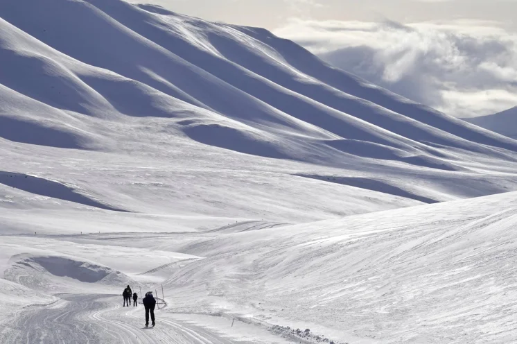 Die arktische Kulisse ist unbeschreiblich schön