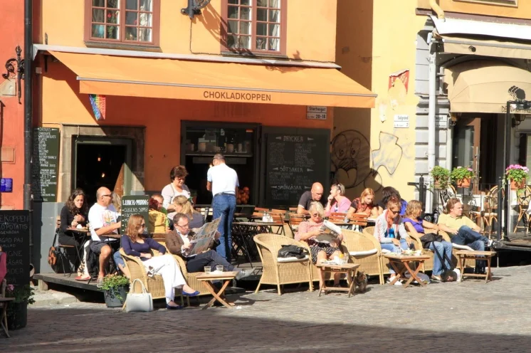 Gepflegte Gastlichkeit in den zahlreichen Cafés und Restaurants 