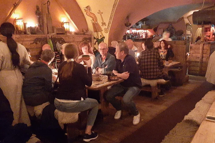 Schönes Ambiente beim Begrüßungsessen 