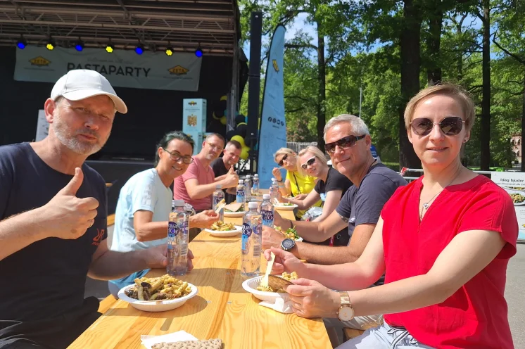 Gute Stimmung bei der Pasta Party 