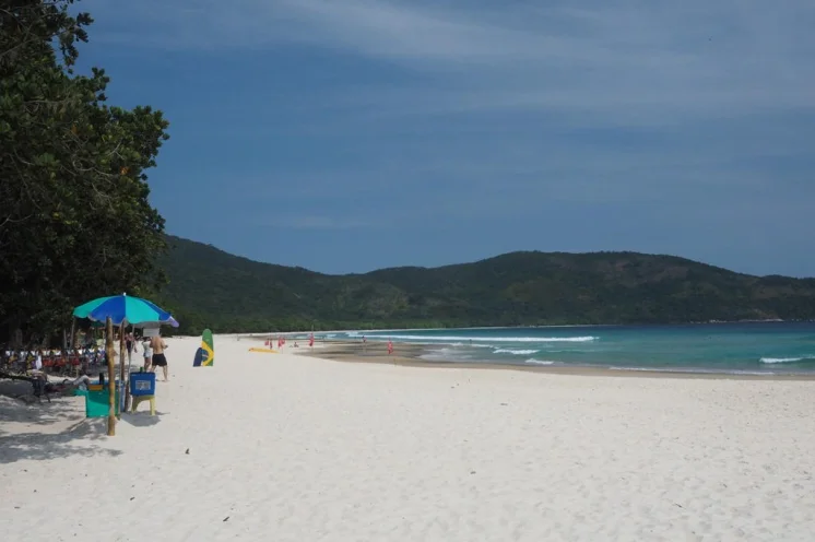"Unser" Strand auf der autofreien Insel Ilha Grande