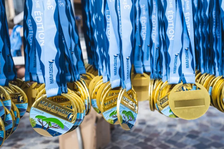 Der verdiente Lohn – die elegante Finisher-Medaille