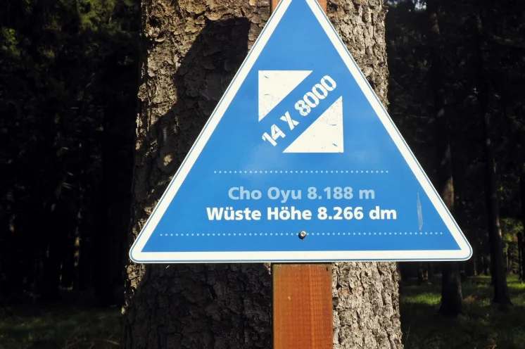 Fast alle 14 "Achttausender" sind bestens gekennzeichnet