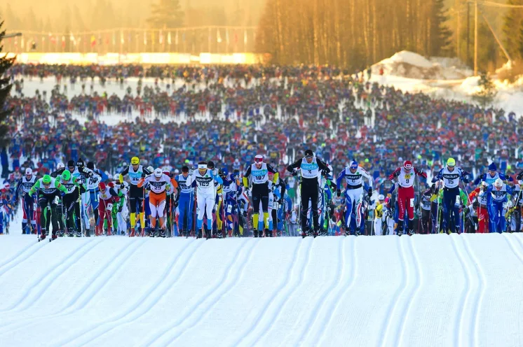 Die legendären 90 Vasaloppet-Kilometer führen von Sälen nach Mora