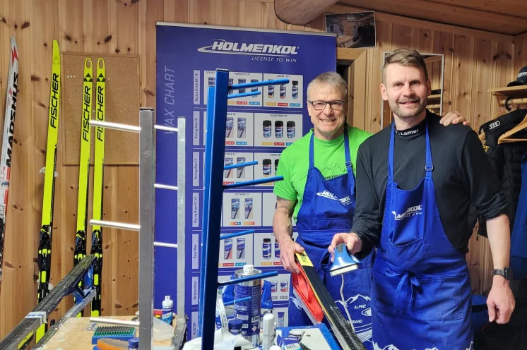 Begehrte Männer... Bei unserem professionellen Wachsmeister-Team ist Ihr Ski in besten Händen. Wir bieten Ihnen einen hochwertigen Komplettservice