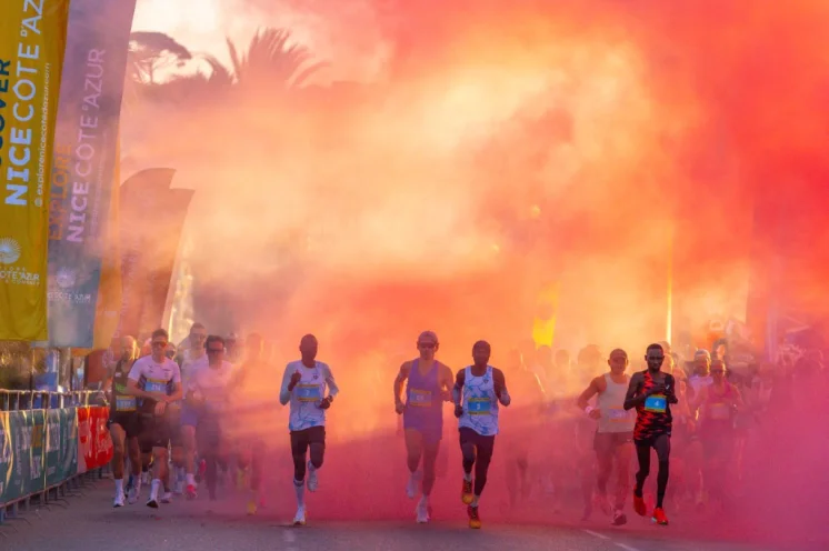 Partystimmung nach dem Startschuss...