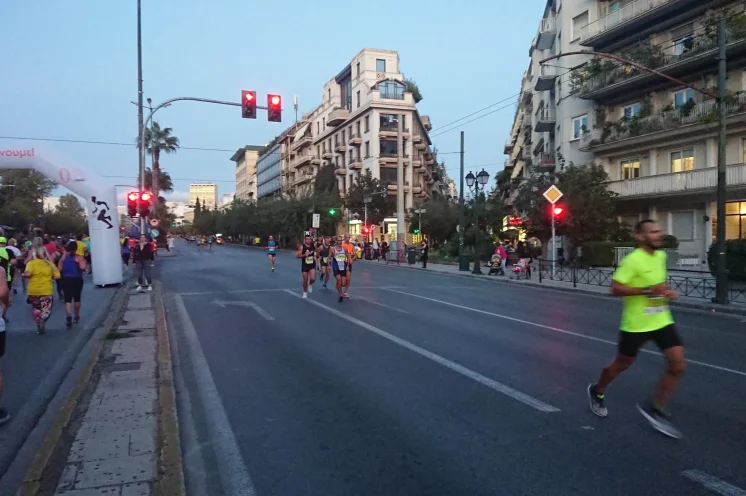 Die Strecke geht durch die belebte Innenstadt