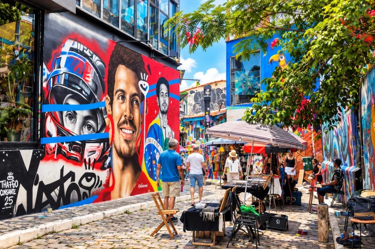 São Paulo – das farbenfrohe Künstlerviertel als lebendiger Treffpunkt vielf