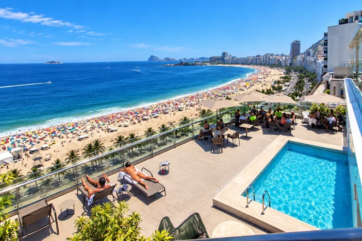 Unser Hotel "Copacabana" - phantastische Ausblicke