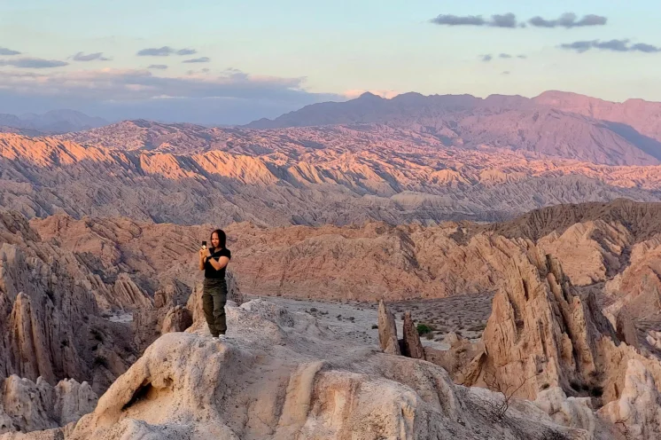 Sonnenuntergangsstimmung bei Salta