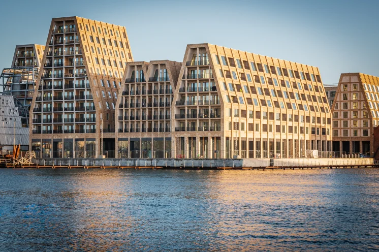 Moderne Wohngebäude am Hafen von Kopenhagen