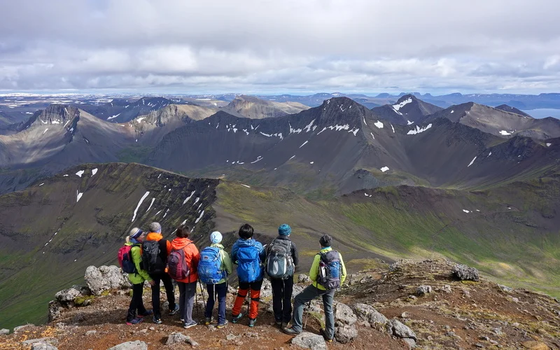 Besteigung Kaldbakur 998 m (höchster Berg der Westfjorde)