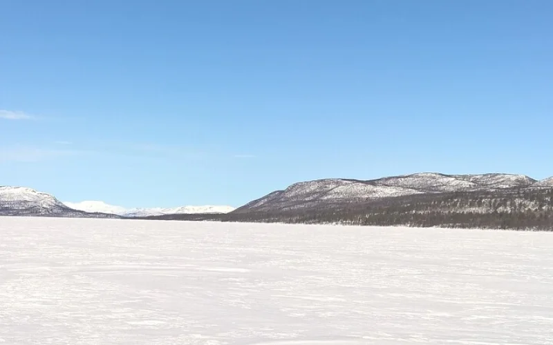 Anreise über Kiruna zur Huskyfarm