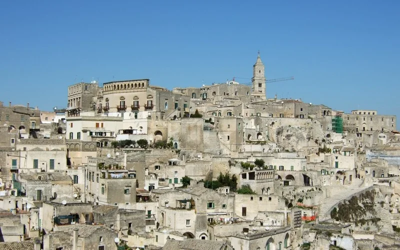 Kurze Wanderung in Matera in der Basilikata und Stadtrundgang