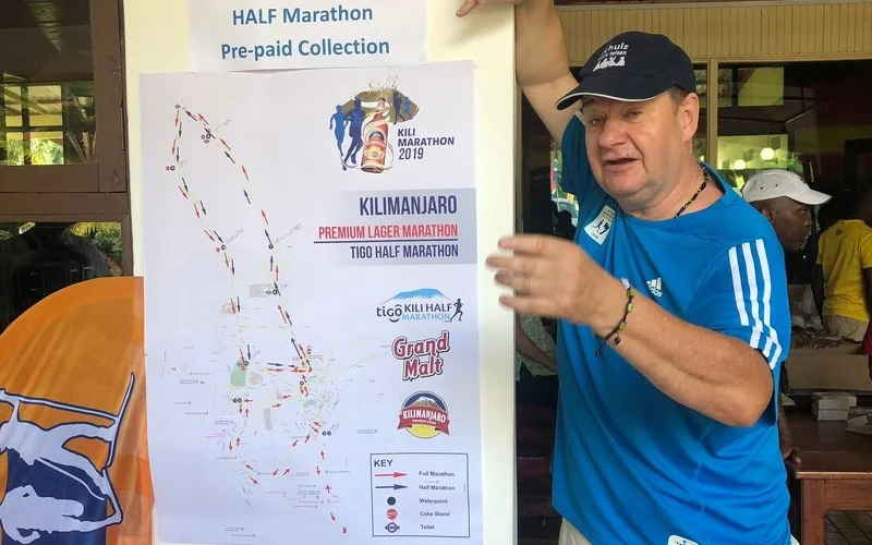 Moshi, Marathonstrecke & Startunterlagen