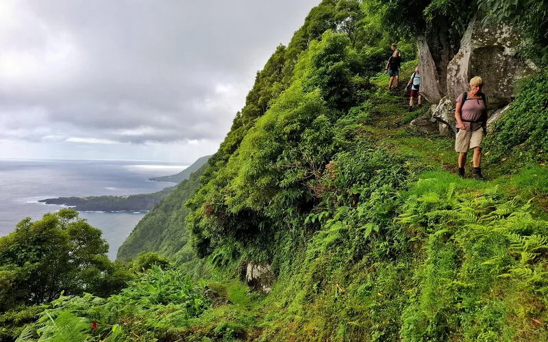 Wanderung durch die „hängenden Gärten“ zur Fajã de Além