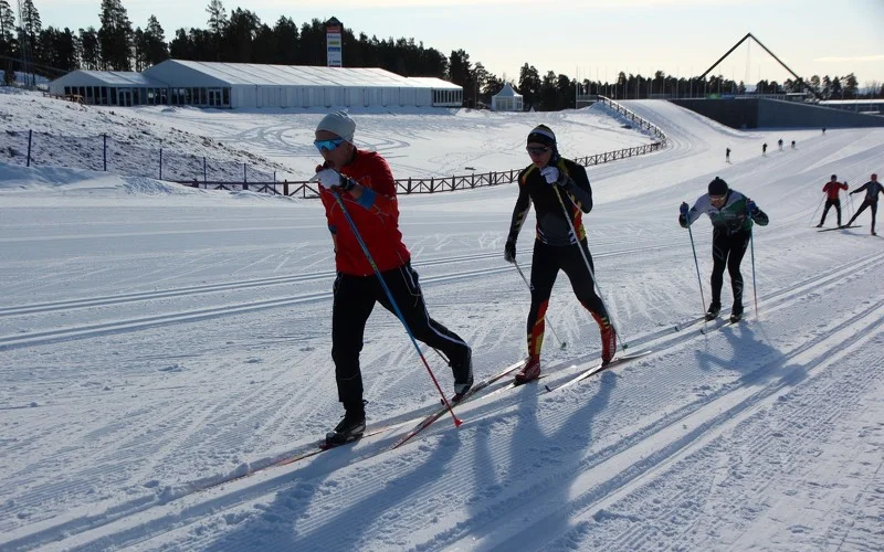 Training auf den WM-Loipen von Falun