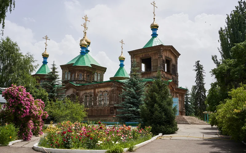 Fahrt nach Karakol, Stadtbesichtigung