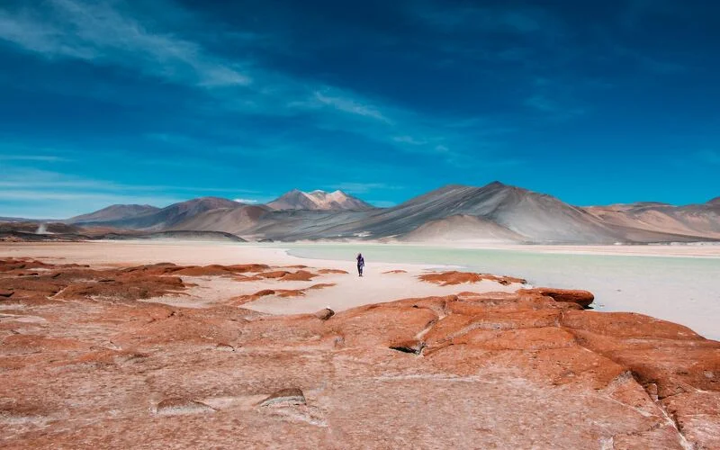 Atacama-Wüste: Valle de la Luna und schillernde Laguna Tebinquinche
