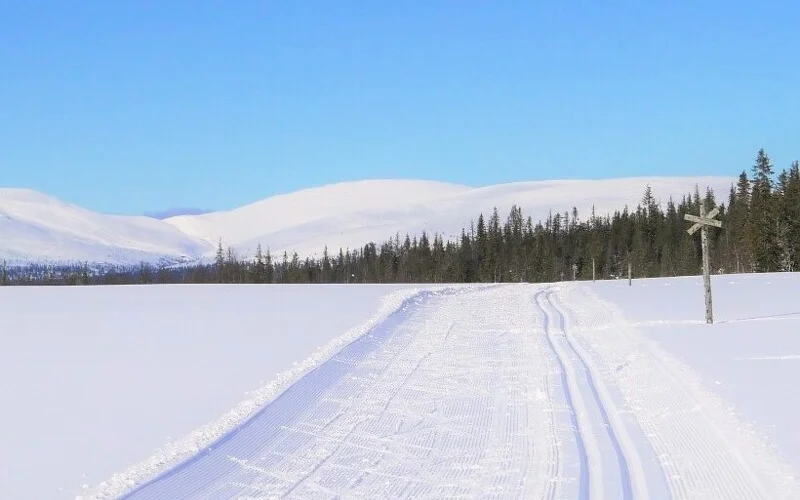Skiwanderung von Keimiö ins Dorf Raattama