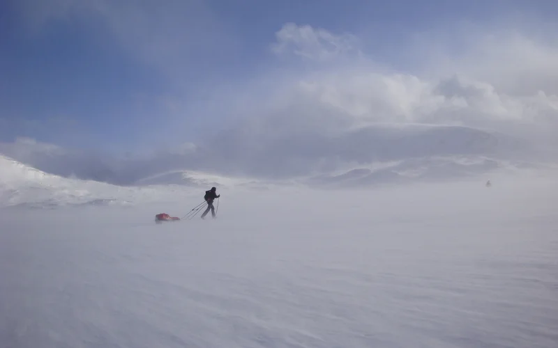 Skitour zur zweiten Hütte