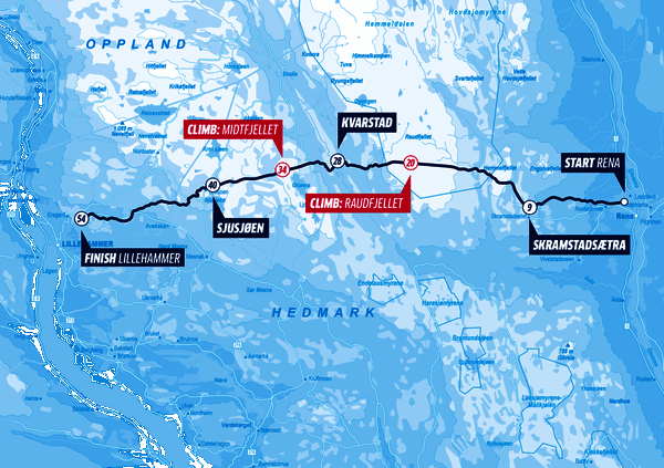Karte: Birkebeiner Rennet