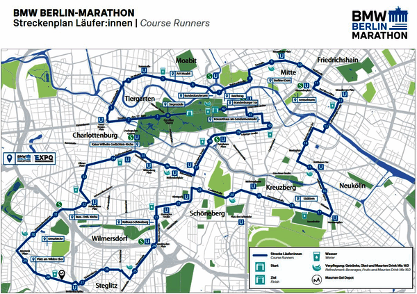 Karte: BMW BERLIN-MARATHON