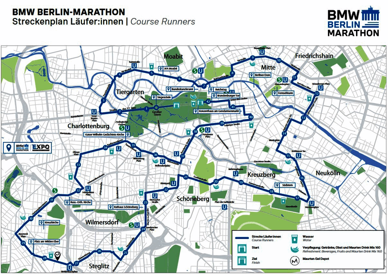 Karte: BMW BERLIN-MARATHON