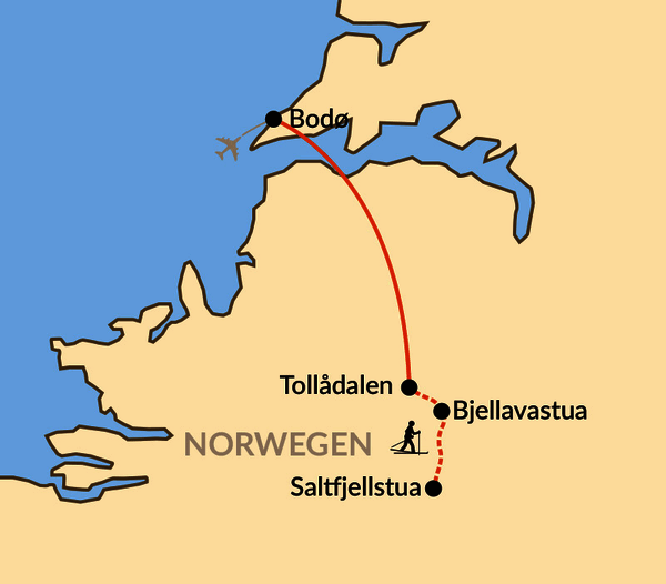 Karte: 66° Nord – Skitour am Polarkreis