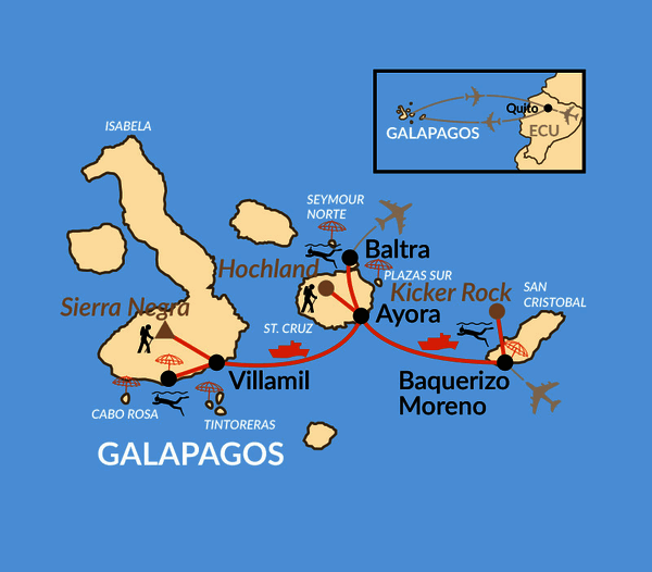 Karte: Galapagos – Inseln des Lebens