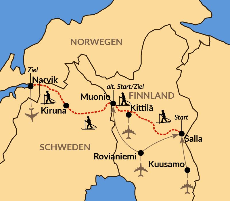 Karte: Ski Cross Nordics