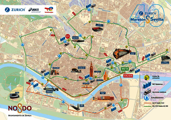 Karte: Sevilla Marathon