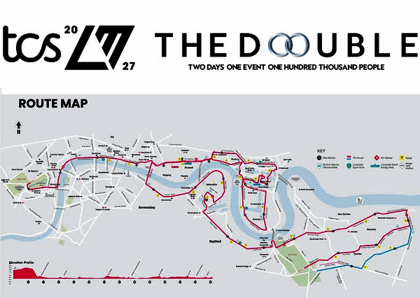 Karte: TCS London Marathon